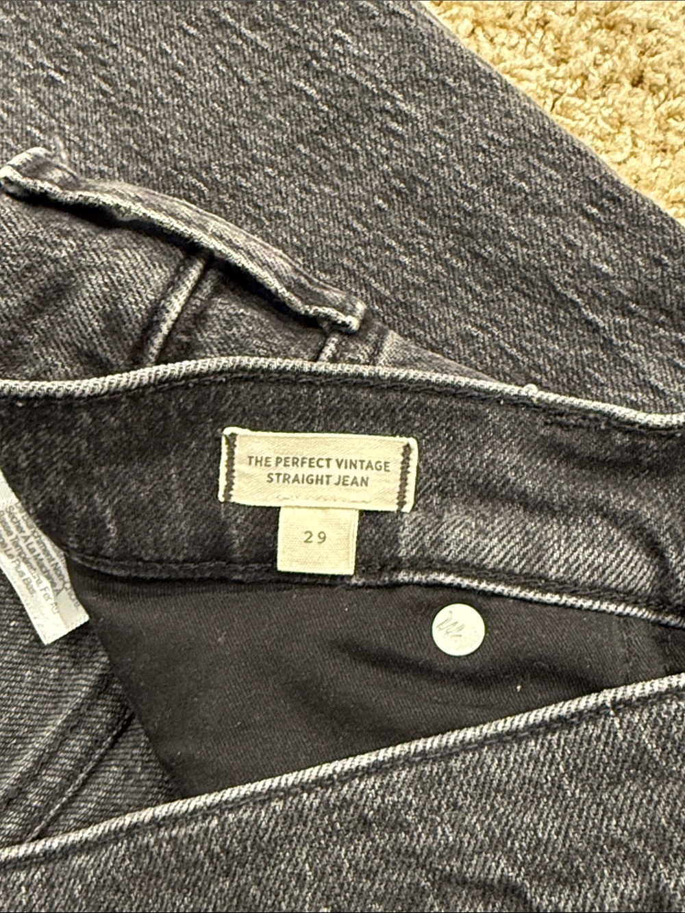 Madewell The Perfect Vintage Straight Jean in Lunar Wash Size 29 - Picture 5 of 6